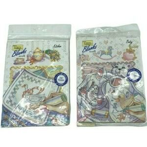 Lot 2 - Vintage Tobin Blanks For Decorating Baby Bibs (R4401) Kitchen Pot Holder